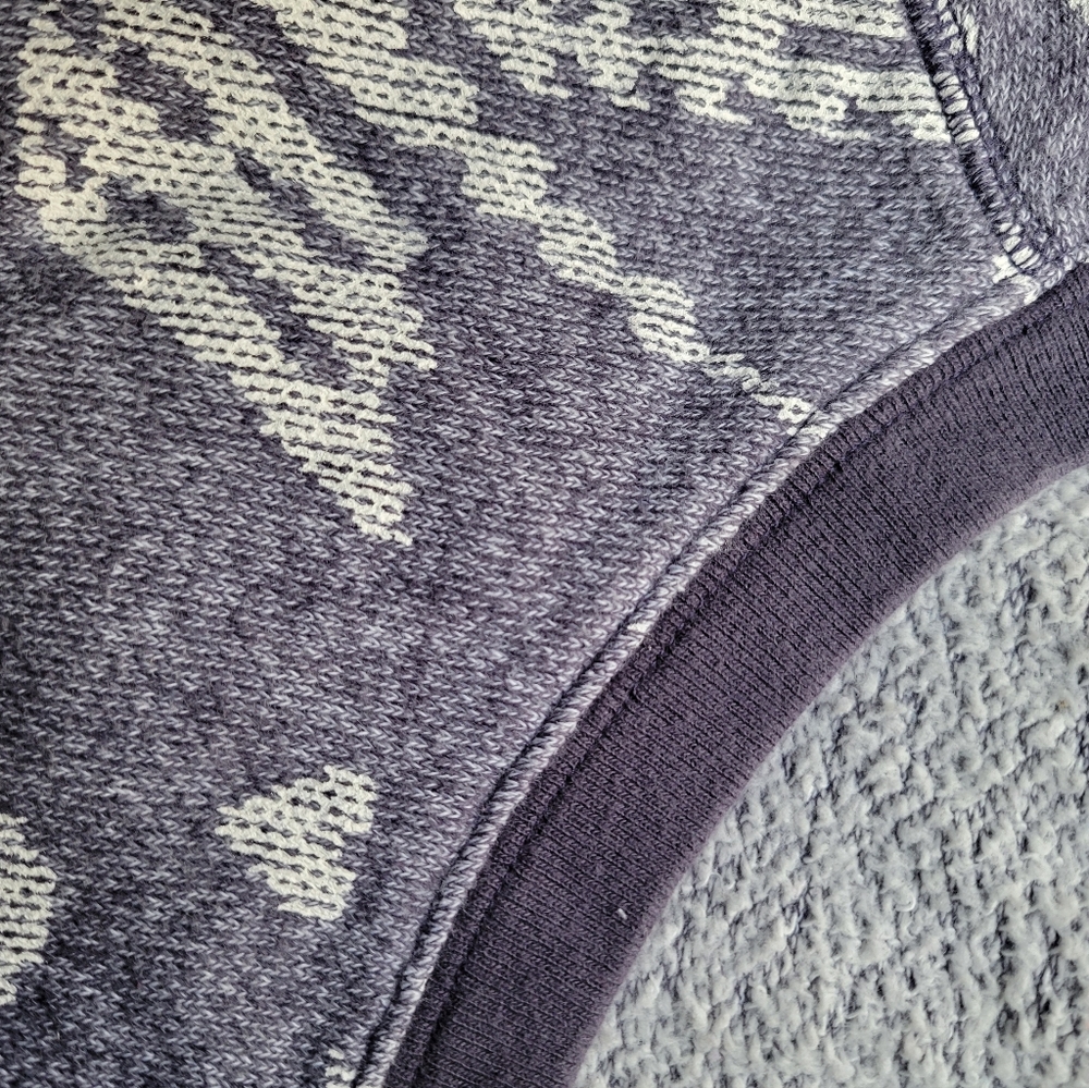 Victoria's Secret Pink Oversized Snowflake Sweater/Tunic Gray White Size Large - Picture 13 of 14
